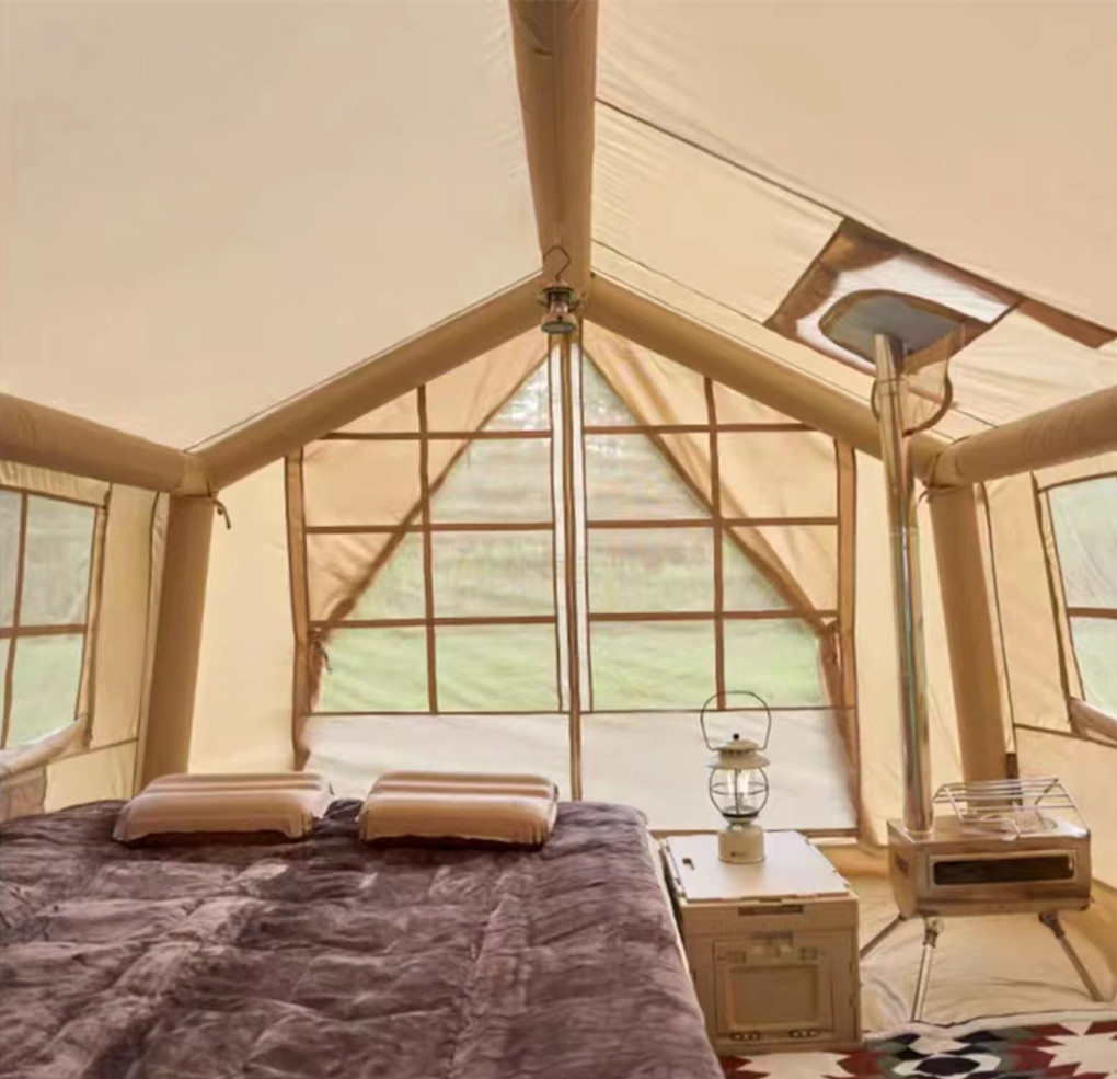 9㎡ dickes automatisches aufblasbares Glamping-Zelt
