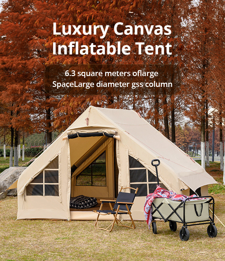 6.3/12㎡ Aufblasbares Campingzelt mit Hausluft