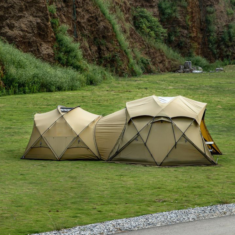 21.6 m² luxuriöses wasserdichtes Camping-Kuppelzelt