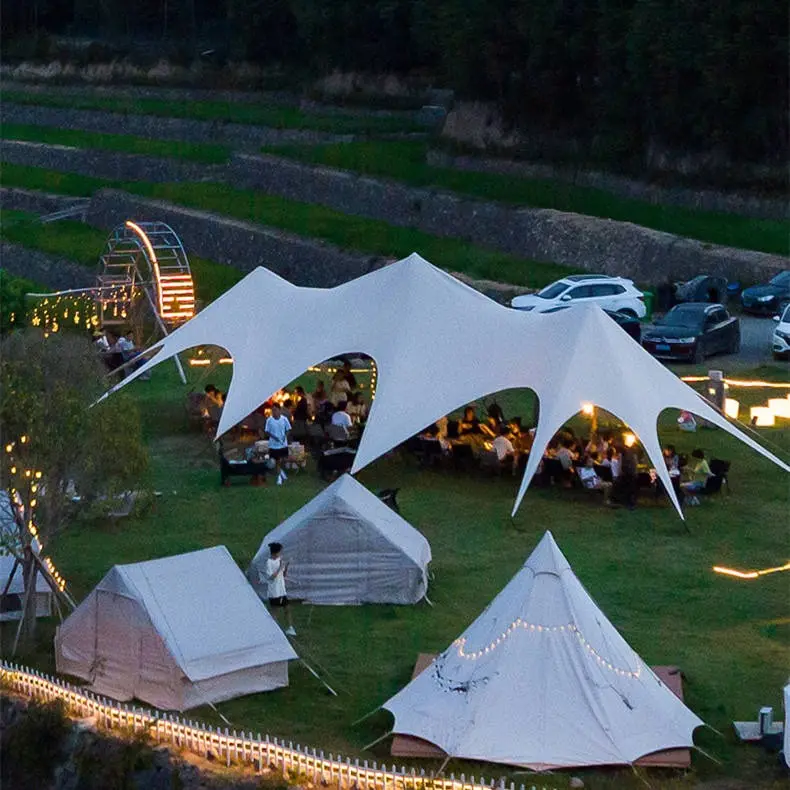 176㎡ 3 Peaks Campsite Star Shade Zelte für Party-Hochzeitsveranstaltungen