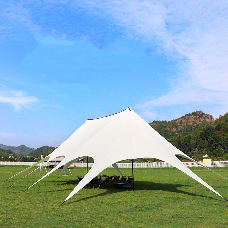 15 m Camping-Überdachungszelt für Festival-Events, Partys und Glamping-Standorte