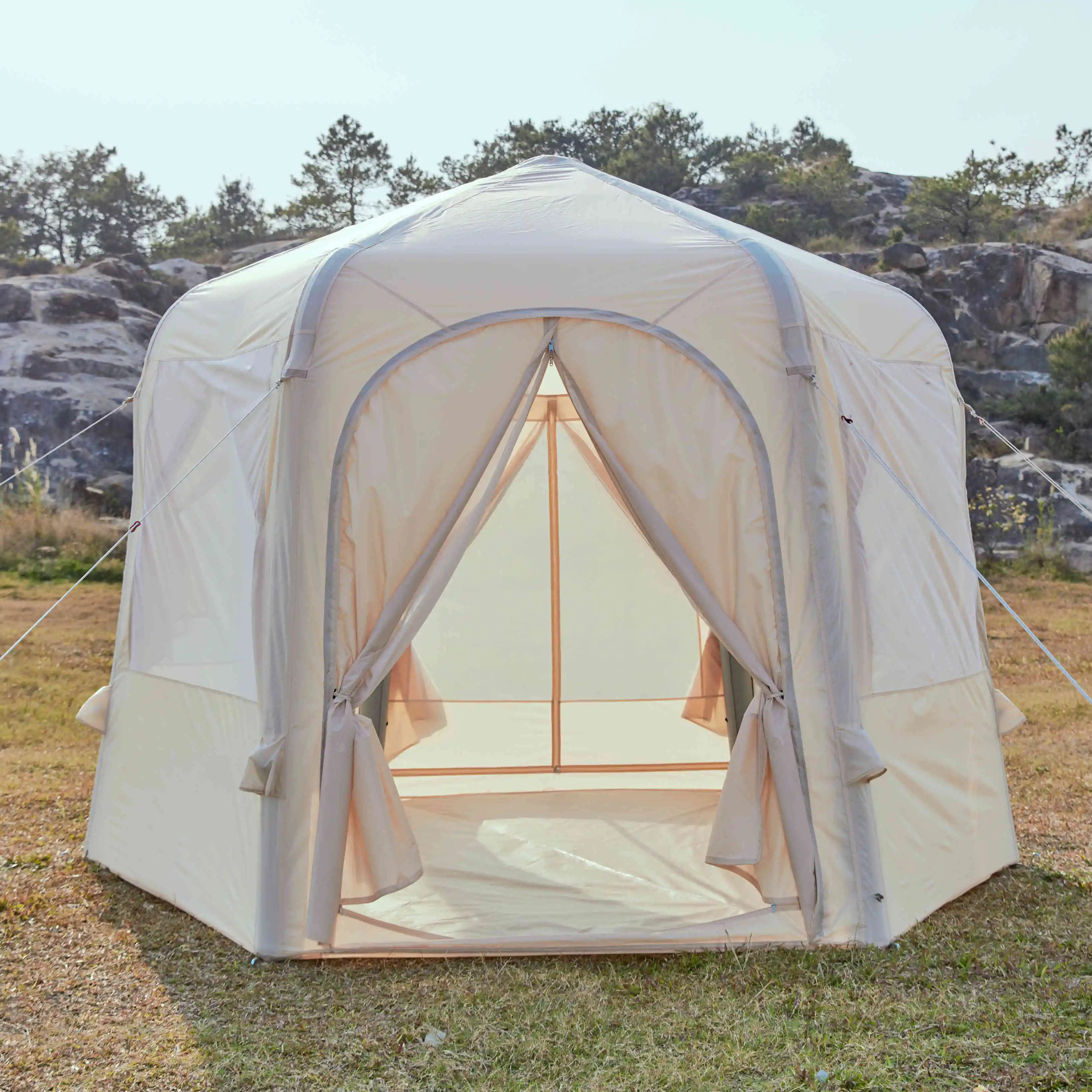 Aufblasbares automatisches Campingzelt im Ballstil