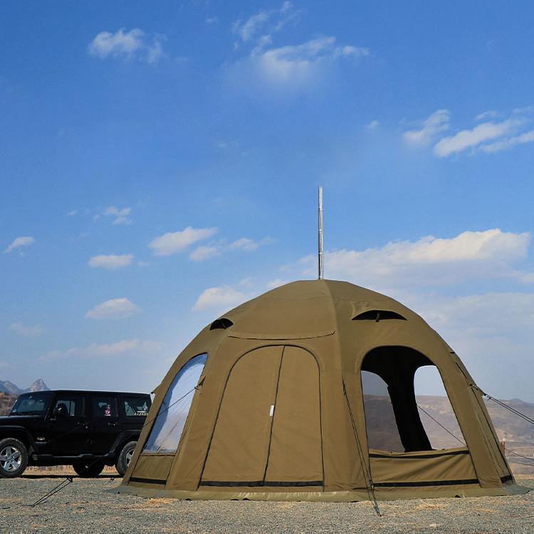 5M 20㎡Air Aufblasbares Campingzelt - 4 Türen 4 Fenster