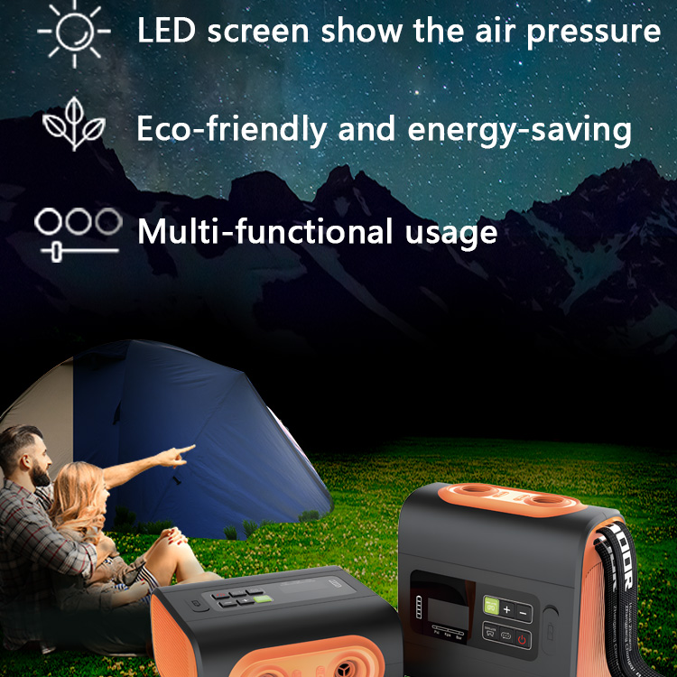 Wiederaufladbare Luftpumpe 5000mAh Luftpumpe Zelt DC11.1V elektrische Luftpumpe