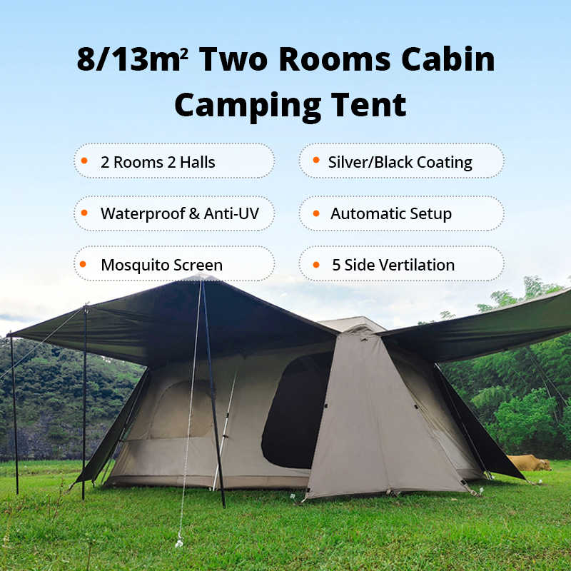 2 Zimmer 2 Hallen Camping Hütte Zelt