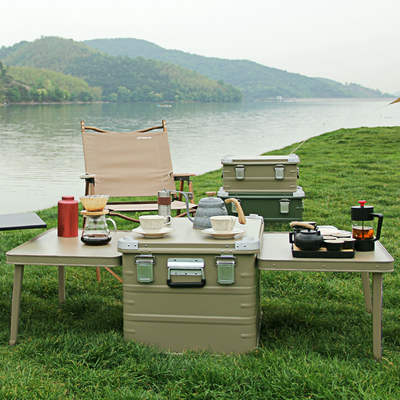 Aluminium Camping Küchenstation mit Aufbewahrungsbox