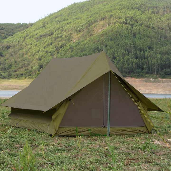 Doppellagiges, regendichtes Campingzelt mit Wänden