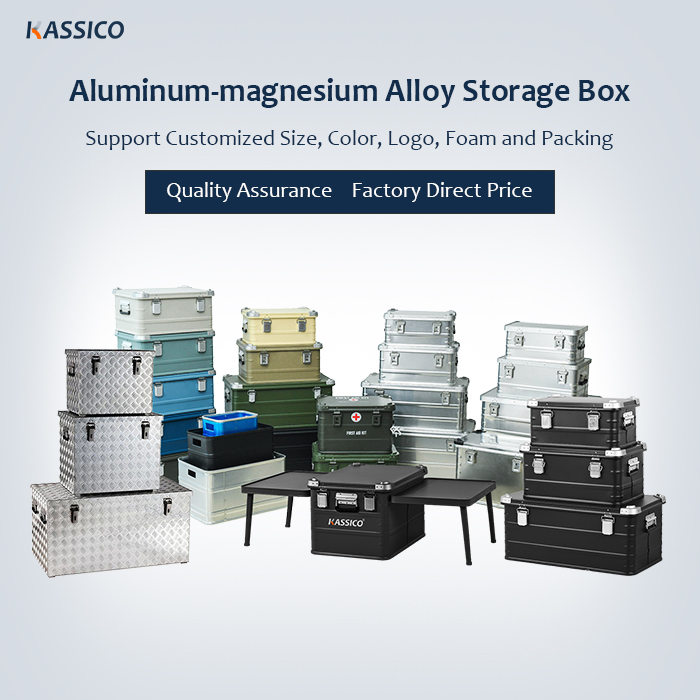 Campingboxen und -behälter aus Aluminium