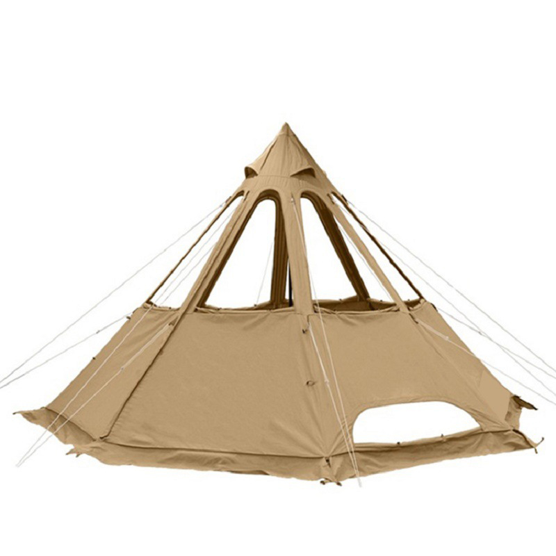 Outdoor-Campingzelt im indischen Stil mit Pyramidenform