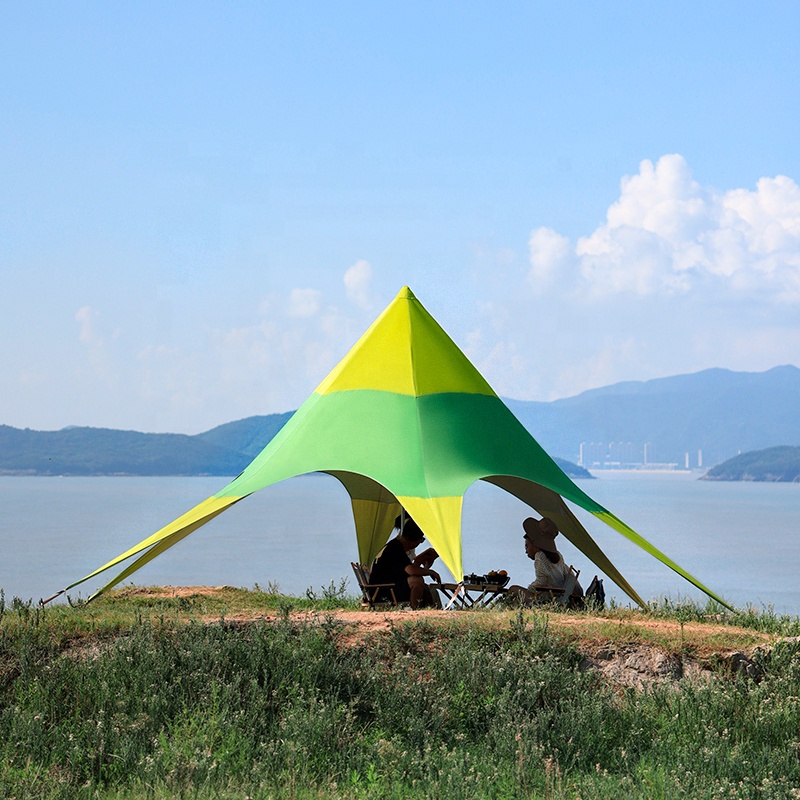 Buntes benutzerdefiniertes Stern-Camping-Sonnenschirmzelt