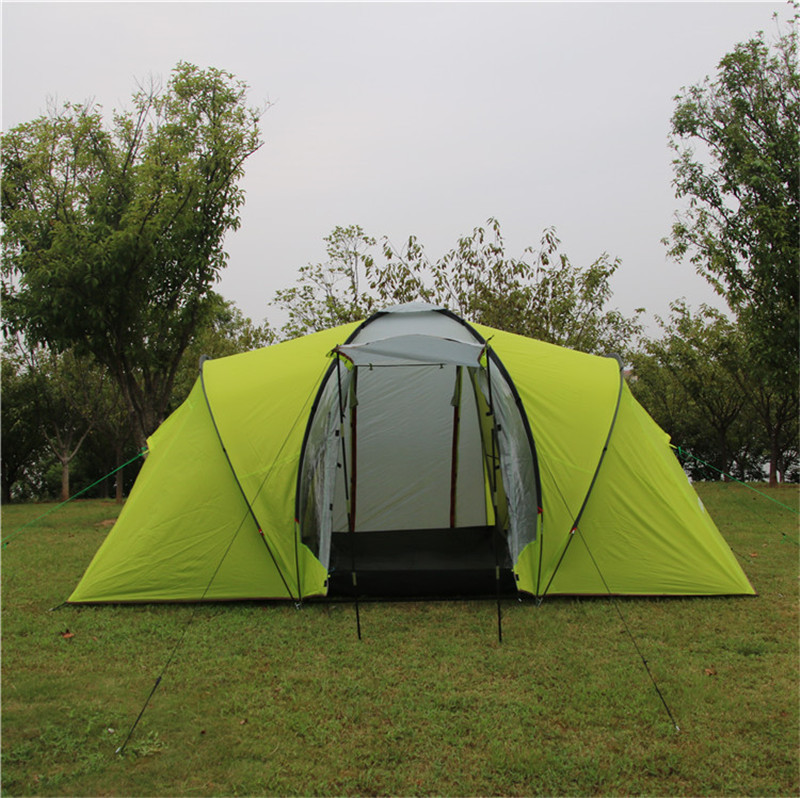 Wasserdichtes Camping-Tunnelzelt mit 2 Zimmern