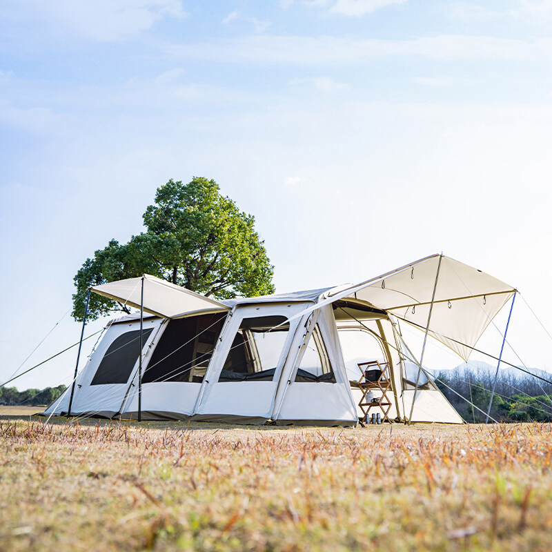 3/4 Zimmer Wasserdichtes Tunnel-Campingzelt